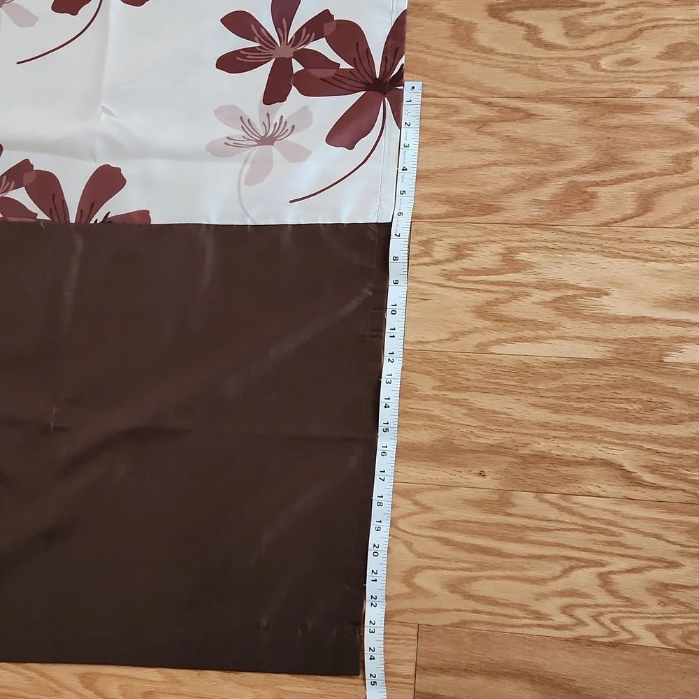 Beautiful flower print curtains